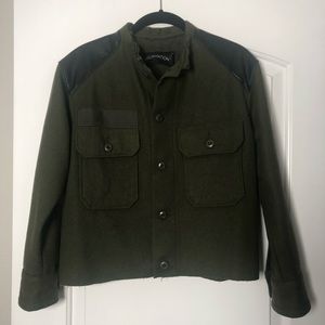 Reformation Army Wool & leather Jacket